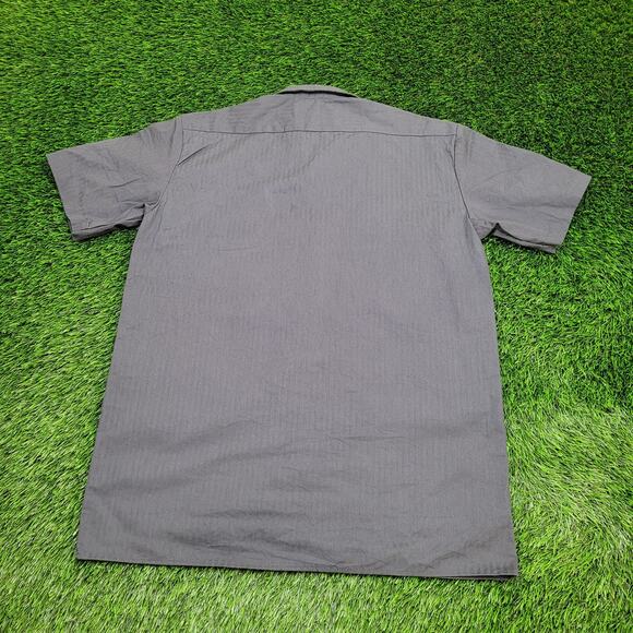 DICKIES Utility Button Shirt L/XL 24x33 Extra-Baggy Gray - Picture 2 of 12